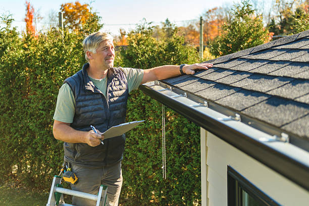 Professional Hail Damage Roof Repair technician working in Byron, IL